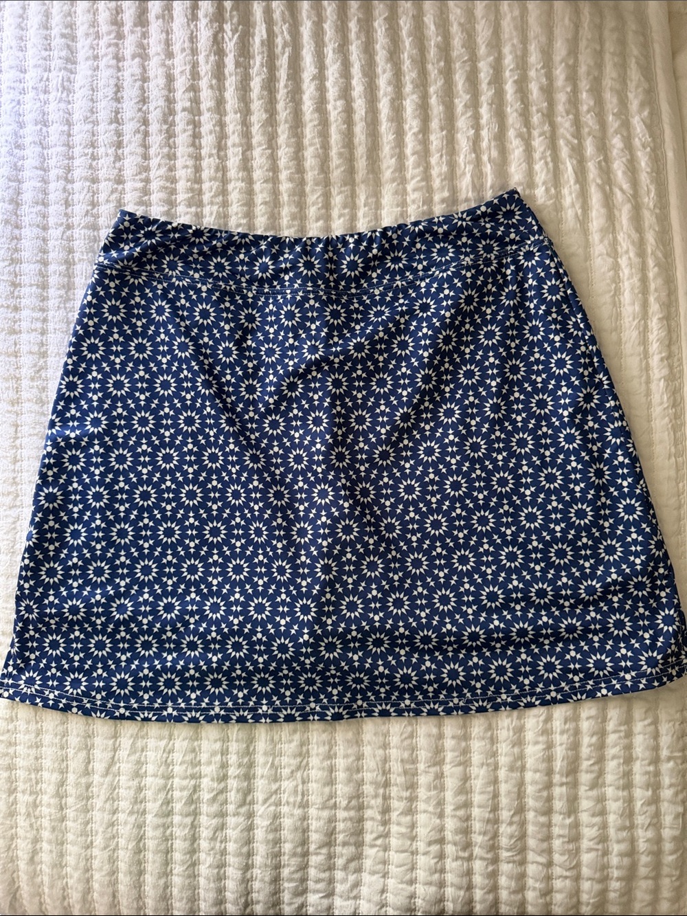 Navy Floral A-Line Skirt GOLF- Women's Elegant Print